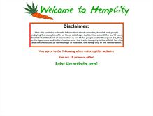 Tablet Screenshot of hempcity.net